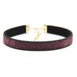 CHOKER CRISTAL DE SWAROVSKI GRANATE