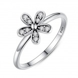 ANILLO FLOR PLATA MODELO123