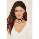 CHOKER TERCIOPELO COLGANTE MORADO