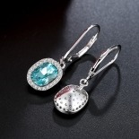 PENDIENTES SWAROVSKI AZUL APATITA MODELO 1530