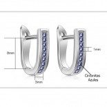 PENDIENTES ARO CRIOLLA AZUL PARA NIÑA MODELO 231