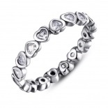 ANILLO ETERNITY CORAZONES CIRCON MODELO124