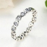 ANILLO ETERNITY CORAZONES CIRCON MODELO124