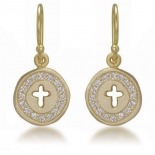 PENDIENTES DE PLATA DORADA 897