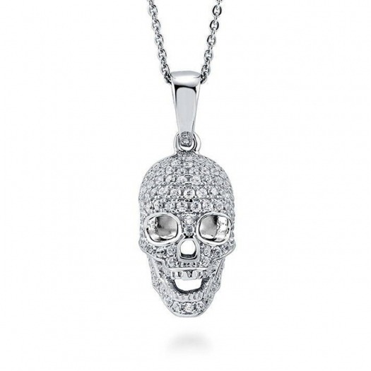 COLGANTE DE PLATA CALAVERA MODELO 45/990