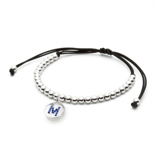 PULSERA PLATA LETRA N