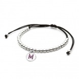 PULSERA PLATA LETRA A