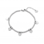 PULSERA ACERO CORAZONES MODELO 369
