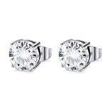 PENDIENTES PARA HOMBRE CIRCONITAS BLANCAS 4 GARRAS