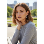 PENDIENTES PARA NOVIAS CON PERLAS MODELO 083