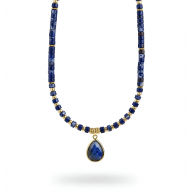 Collar de Lapislázuli Modelo Eternal