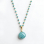 Collar Modelo Ocean Wave de Amazonitas