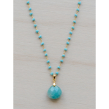 Collar Modelo Ocean Wave de Amazonitas