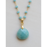 Collar Modelo Ocean Wave de Amazonitas