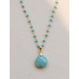Collar Modelo Ocean Wave de Amazonitas
