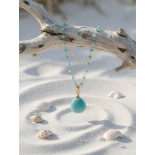 Collar Modelo Ocean Wave de Amazonitas