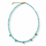 Collar Calcedonia Azul Modelo Mar Egeo