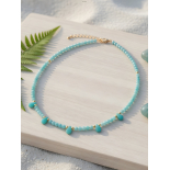 Collar Calcedonia Azul Modelo Mar Egeo