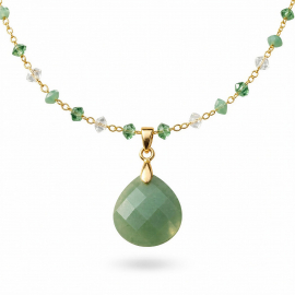 Collar gargantilla Aventurina Modelo Menta