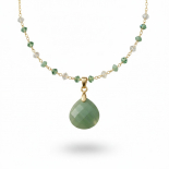 Collar gargantilla Aventurina Modelo Menta