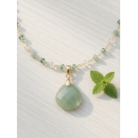 Collar gargantilla Aventurina Modelo Menta