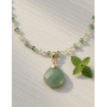 Collar gargantilla Aventurina Modelo Menta