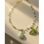Collar gargantilla Aventurina Modelo Menta