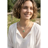 Collar gargantilla Aventurina Modelo Menta